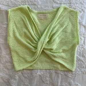 Urban Outfitters front twist crop sweater